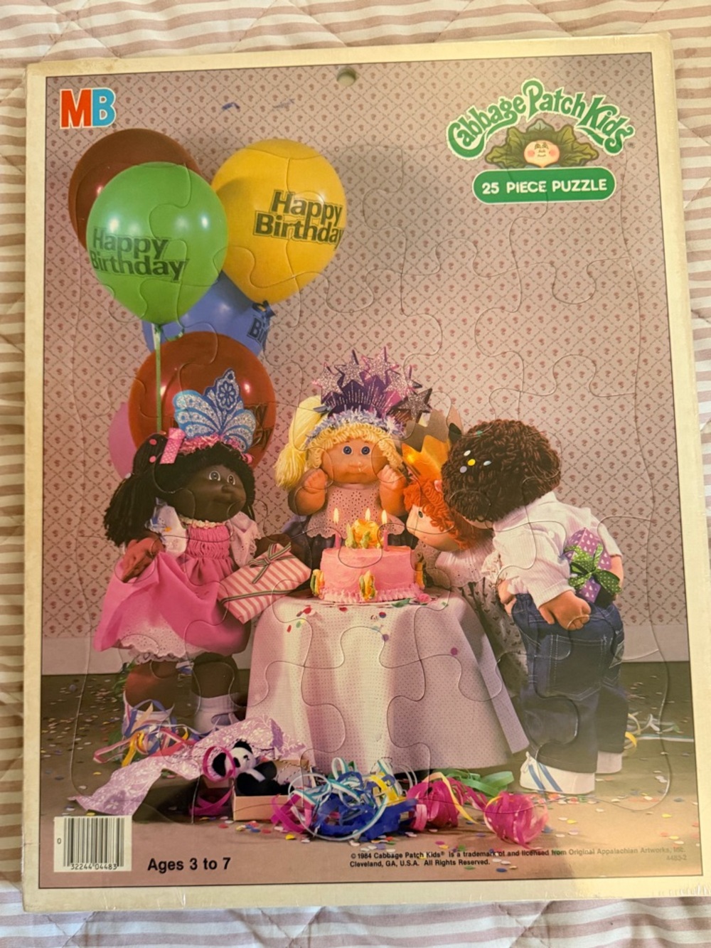 Mattel Cabbage Patch Kids Party Puzzle - Pink, Green, Yellow, Blue, Brown